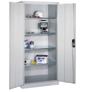 Stahlschrank 8922-052 S10160 lichtgrau 93,0 x 60,0 x 195,0 cm, aufgebaut